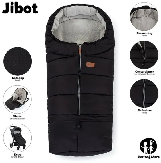 Sac pentru cărucior 3 în 1 JIBOT maro PETITE&MARS