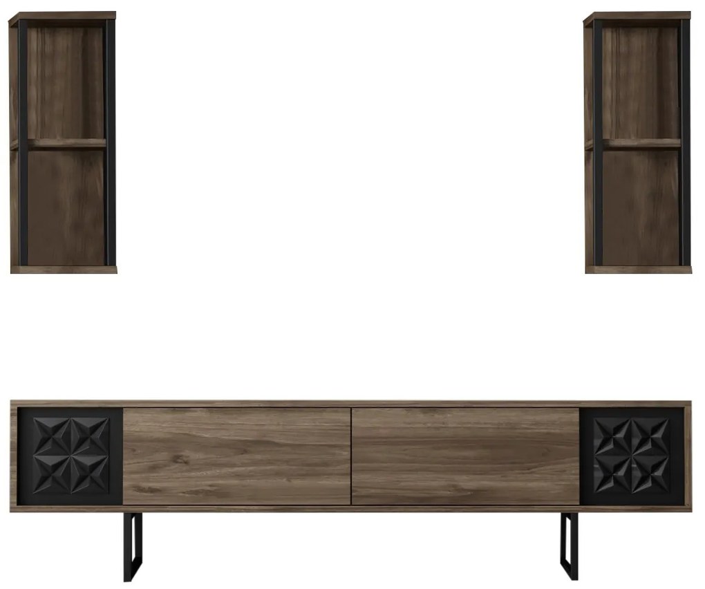 Set mobilier living Buon 2 (nuc + negru). 1072960