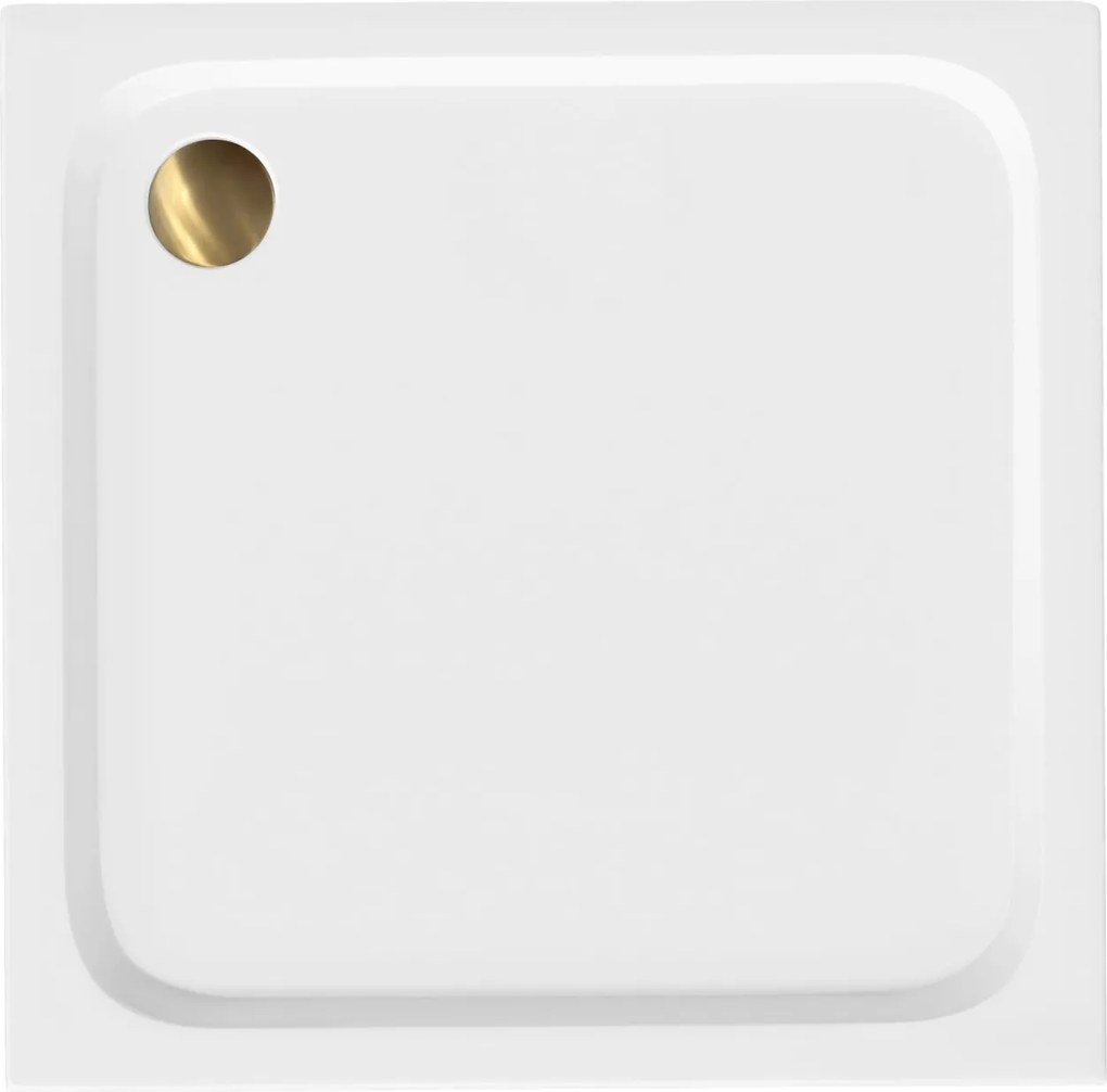 Cada pentru dus din acril Rea Belmond White 80x80