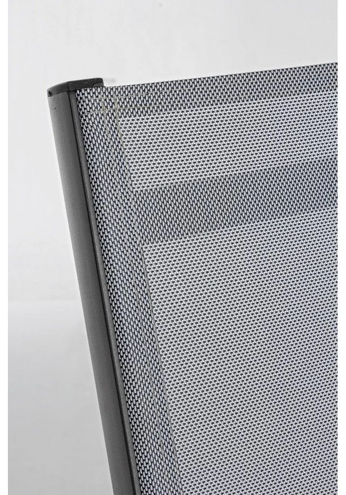 Scaun de grădină gri din metal Elin – Bizzotto