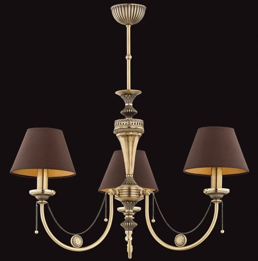 Candelabru 3 brate design clasic realizat manual Dorato