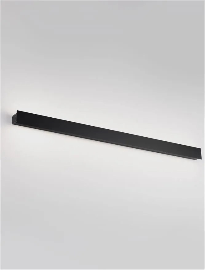 Aplica LED iluminat ambiental perete exterior IP65 PATH negru, 100cm