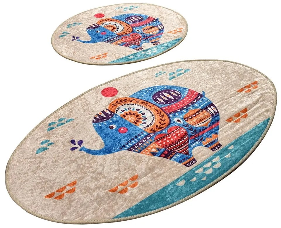 Covorașe de baie 2 buc. 60x100 cm Etnic – Foutastic