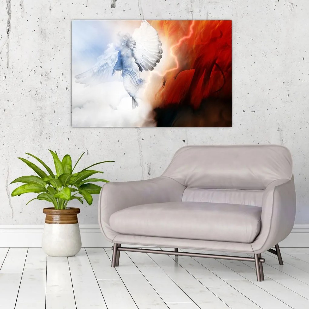 Tablou - Binele și răul (90x60 cm)