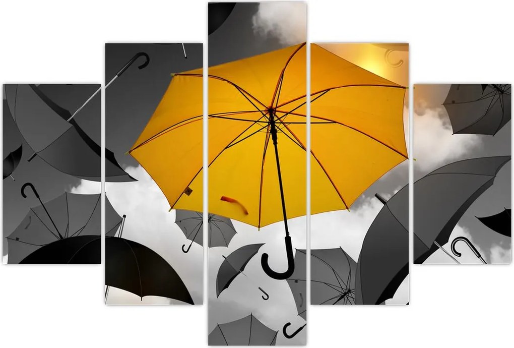 Tablou - Umbrelă galbenă (150x105 cm)