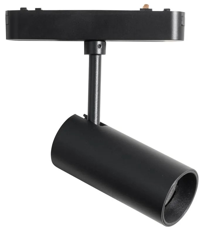 Spotlight modern negru pentru sistem de șine monofazat 9W 3000K - Magnetic Gert
