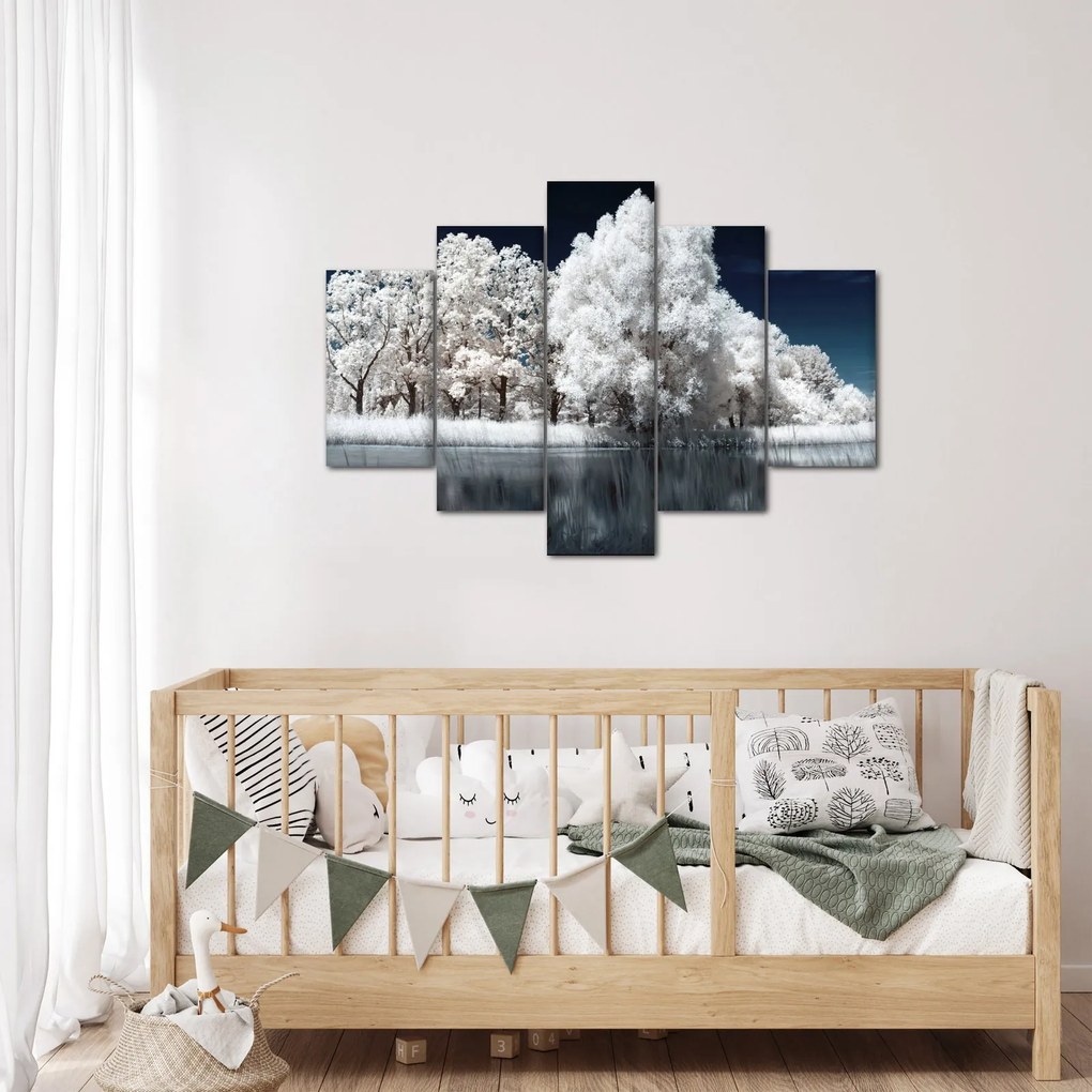 Tablou - Albă ca Zăpada Albă ca Zăpada Copaci (150x105 cm)