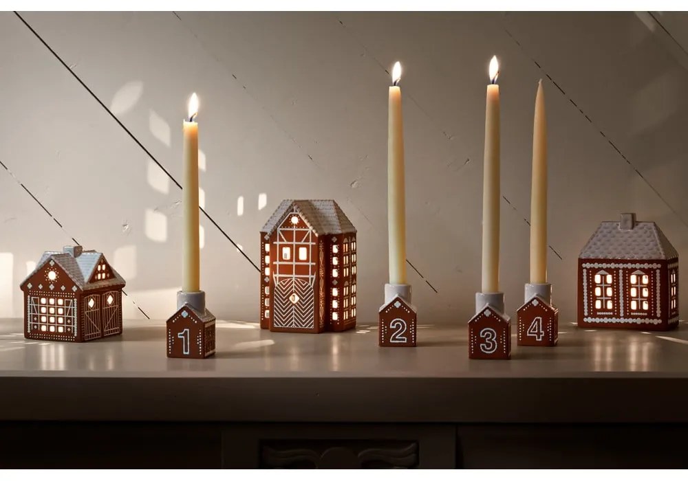 Sfeșnic pentru advent din ceramică Gingerbread – Kähler Design