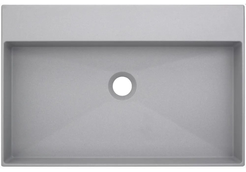Lavoar pe blat Deante Correo gri-metalic 40x60cm
