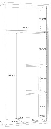 Comodă/Pantofar SIMO Stejar Sonoma/Alb