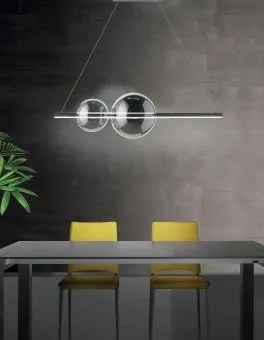 Suspensie moderna LED SMD 45W SO.FUFI/NERO