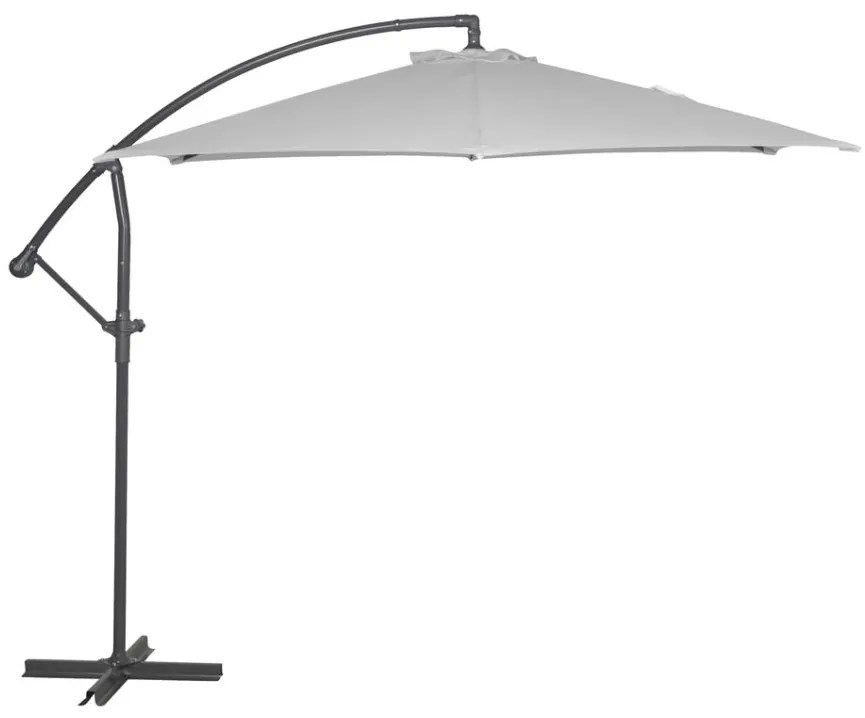 Umbrelă de grădină Free Pole, gri, 3 m