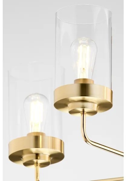 Jupiter 2088 - Lustră pe tijă RAMIREZ 5xE27/15W/230V auriu/negru