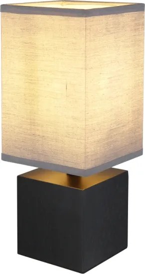 Globo 21628ALU - Lampă de masă VALENTINO, 1xE27/7W/230V, negru/antracit