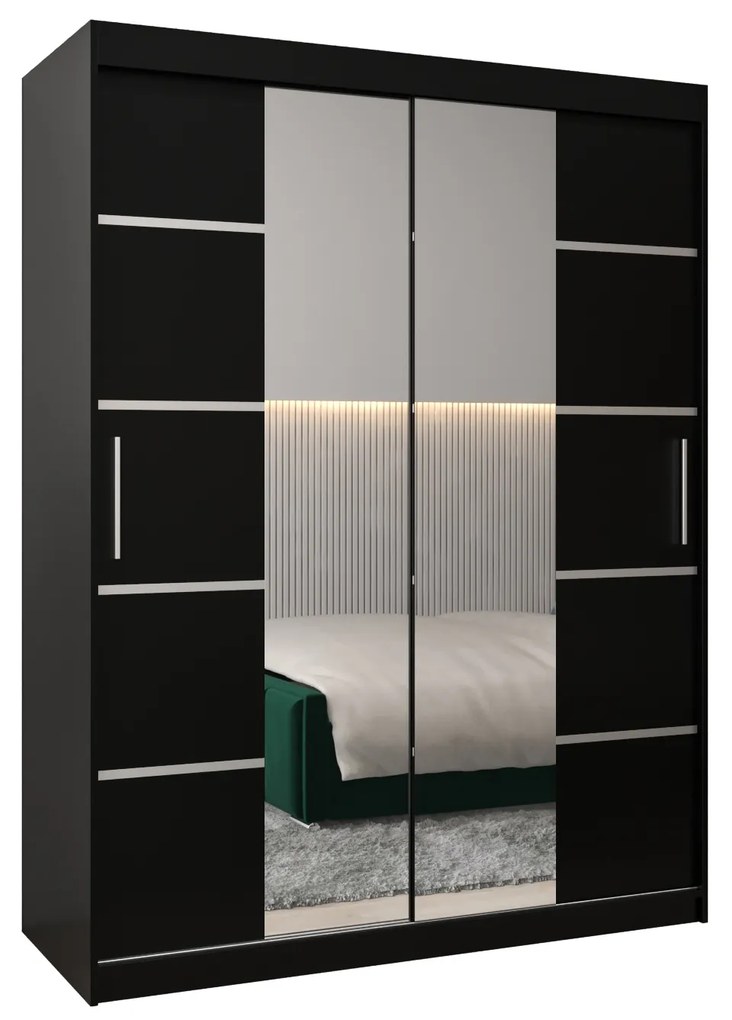 Dulap de haine 180 cm Verika 4 180 (negru). 1064297