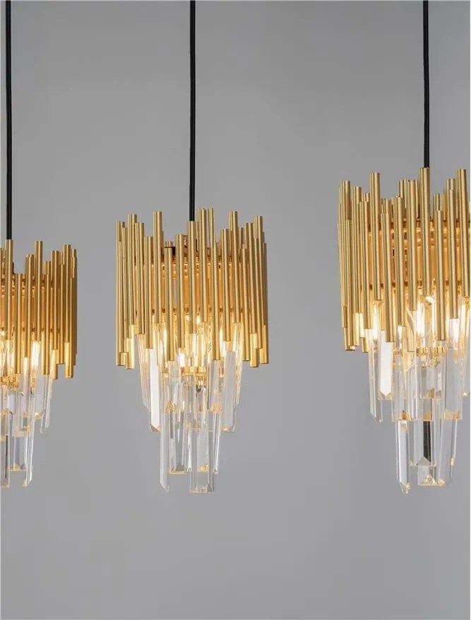 Lustra suspendata design elegant MAGNOLIA 3L aurie