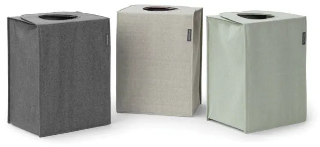 Cutie de rufe stivuibilа Brabantia 1000828, 35 L, Deschidere frontala, Capac lat, Pliabil, Negru