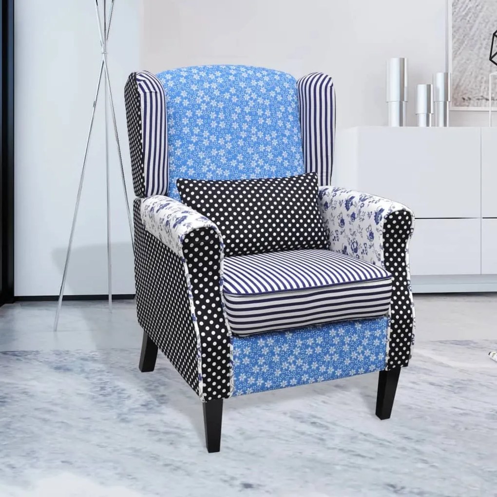 Fotoliu, design mozaic, material textil