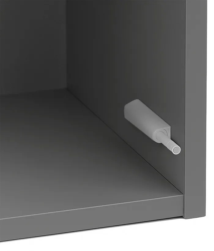 Boxie 1 ușă dulap de perete 80x40x37 cm antracit