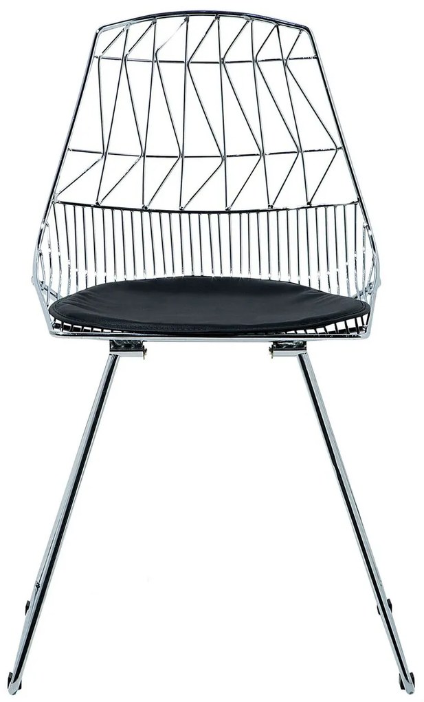 Set 2 buc. scaune pentru sufragerie Harlem (argint). 1009952