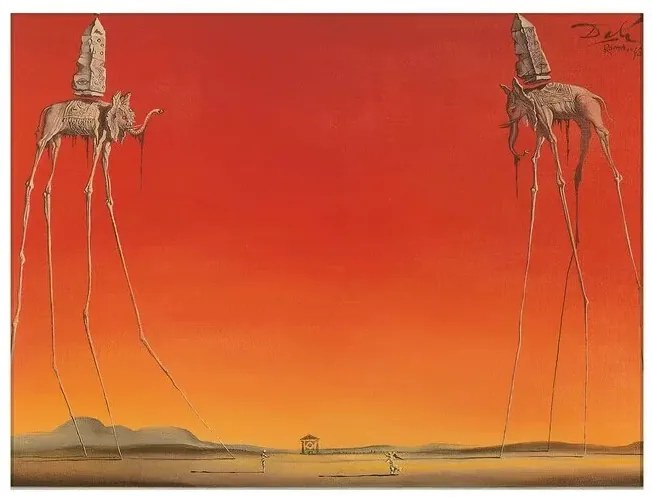 Imprimare de artă Les Elephants, Salvador Dalí