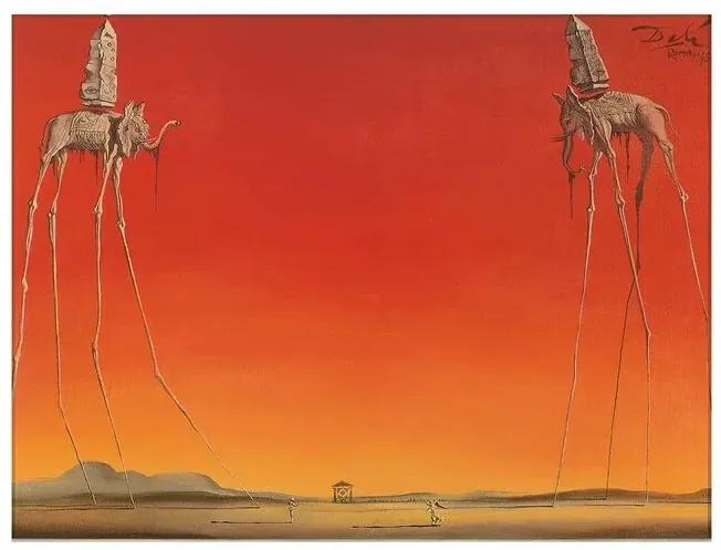 Les Elephants Reproducere, Salvador Dalí, (30 x 24 cm)