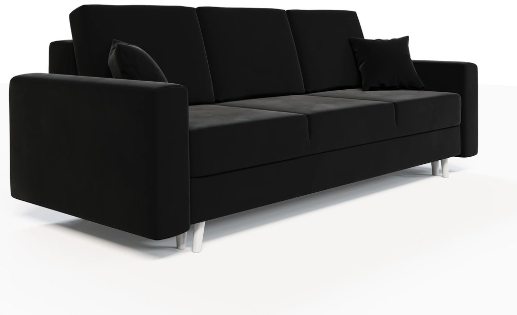 Canapea extensibilă Kineton (negru). 1007749