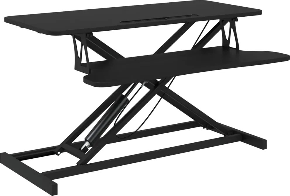 vidaXL Stație de lucru reglabilă 90x40x(13-50) cm oțel lemn prelucrat