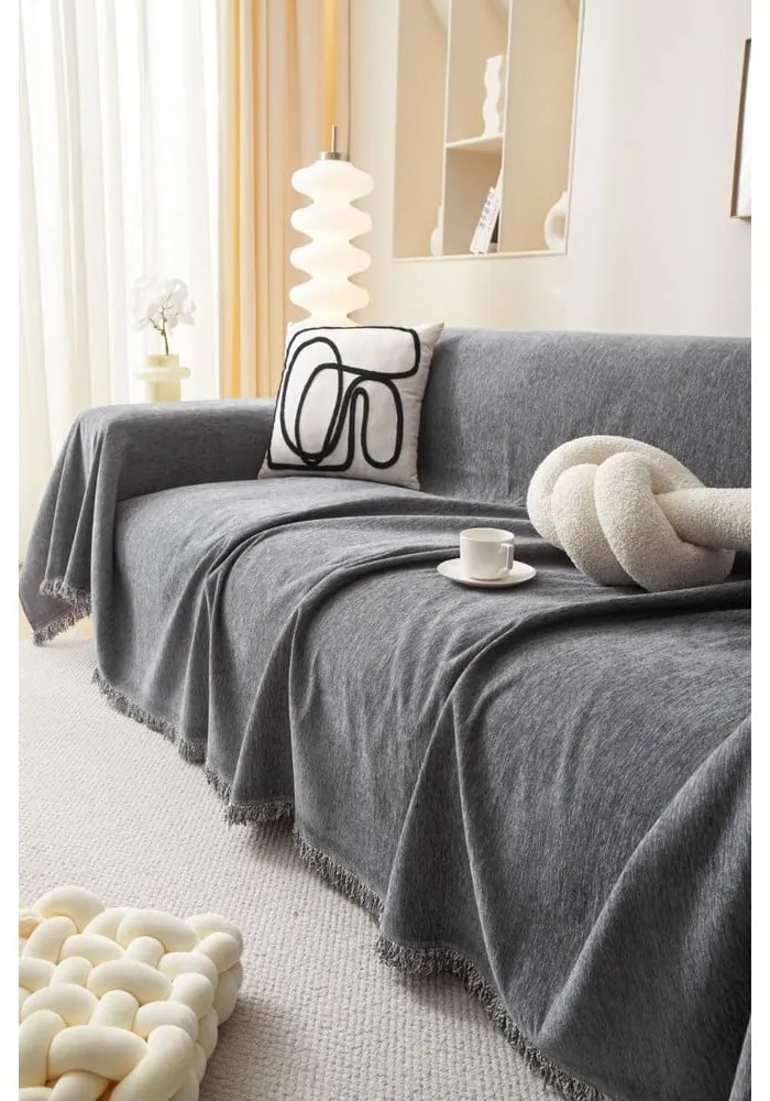 Husă gri închis pentru fotoliu 70 cm Talo – Filumi