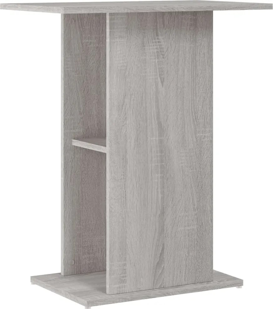 vidaXL Suport acvariu, gri sonoma, 60,5x36x72,5 cm, lemn prelucrat