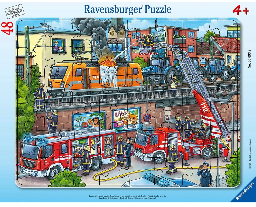 PUZZLE MISIUNE DE SALVARE POMPIERI, 48 PIESE - RAVENSBURGER (RVSPC05093)