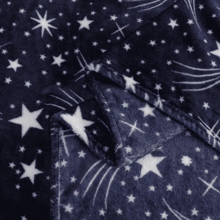 Patura Cocolino microplus STARLIGHT, albastru inchis Dimensiune: 150 x 200 cm