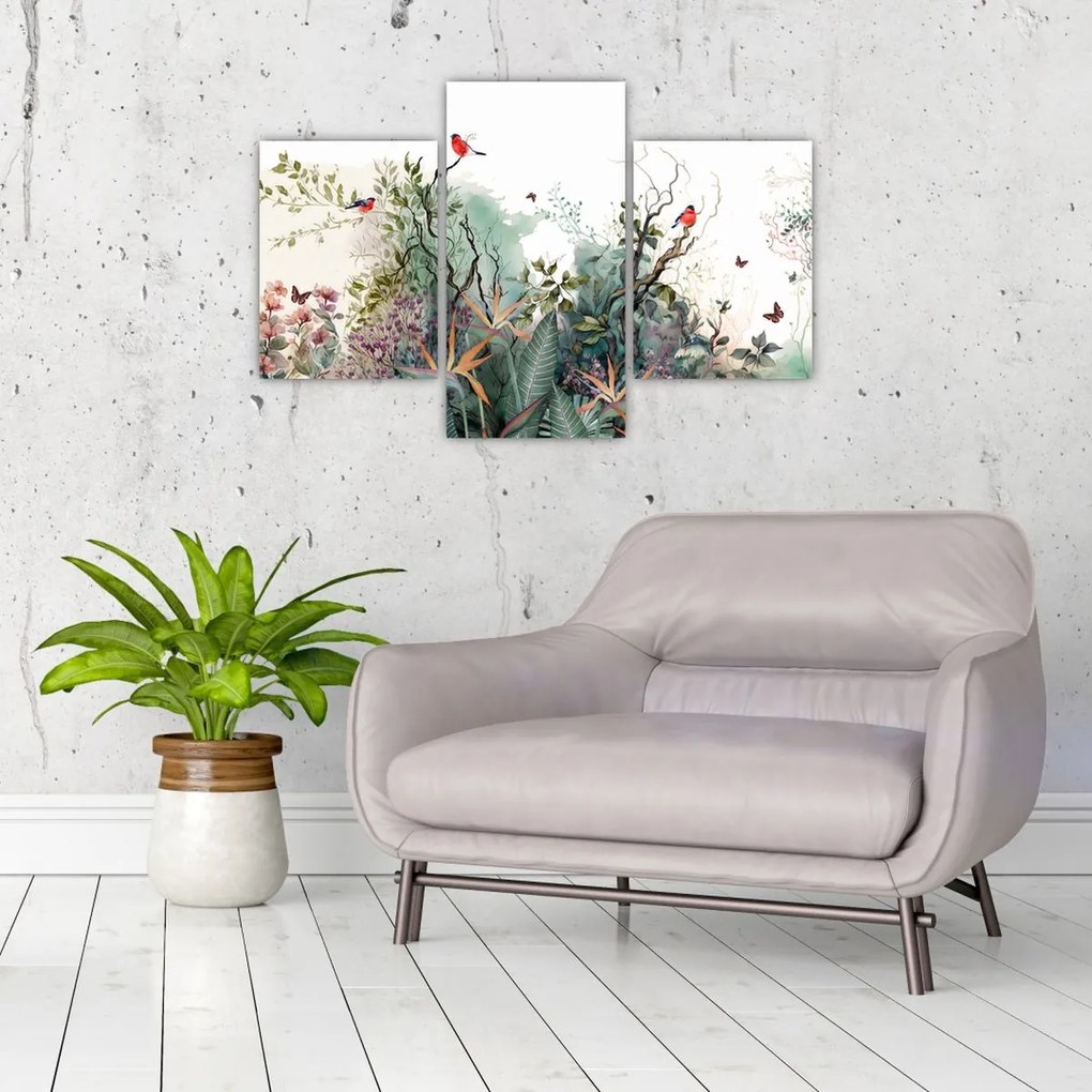 Tablou - Peisaj natural, acvariu (90x60 cm)