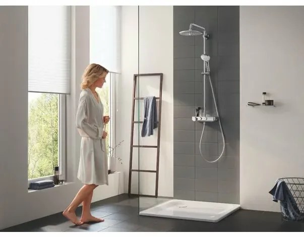 Coloana de dus cu baterie termostatata Grohe Euphoria 260 Mono