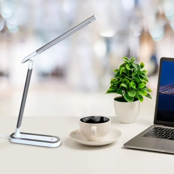 Lampă LED tactilă dimabilă de masă MADERA LED/7W/230V alb