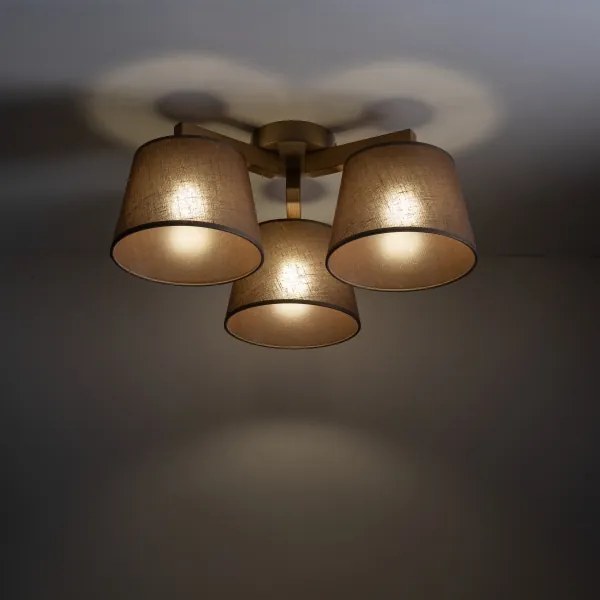 Brilagi - Lustră aplicată LATTE SABIA 3xE27/15W/230V pin/maro