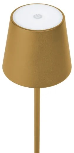 Lampă LED RGBW dimabilă de exterior LED/4W/4000 mAh 3000/4000/5500K IP44 auriu