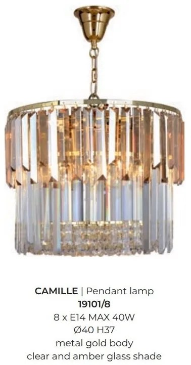 Lustra, Candelabru design modern CAMILLE 40cm