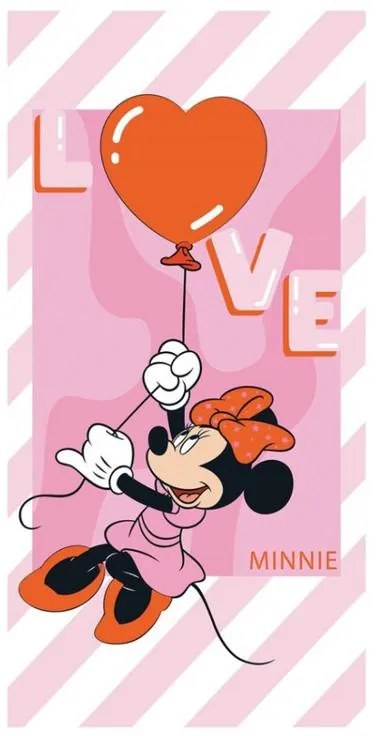 Disney Minnie Prosop de baie Love, prosop de plajă 70x140cm