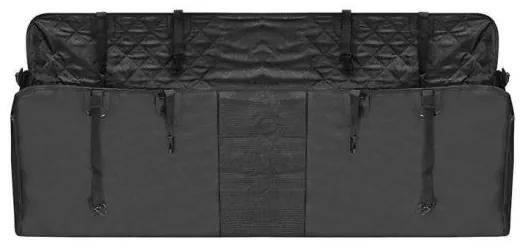 Husa bancheta auto pentru protectie si transport caini si pisici, impermeabila, negru, 128x138 cm, Isotrade