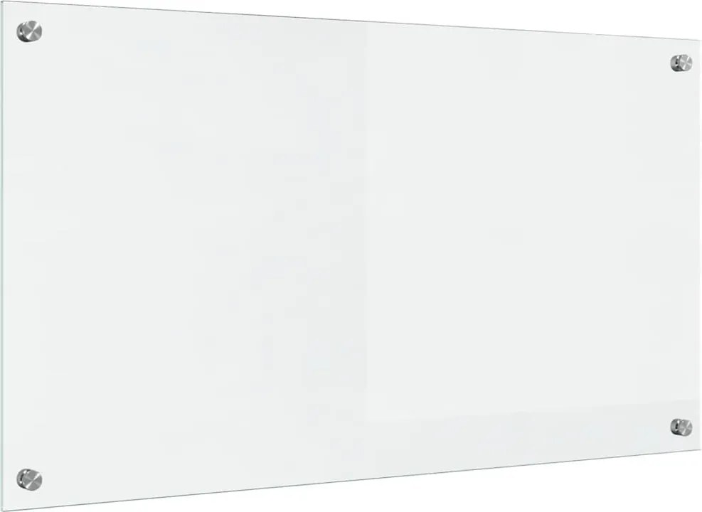vidaXL Panou de bucătărie Transparent 90 x 50 cm sticlă securizată