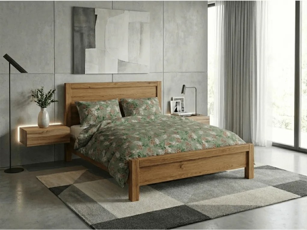 Lenjerie de pat de flanel PINEFLOR verde Dimensiune lenjerie de pat: 70 x 90 cm | 140 x 200 cm