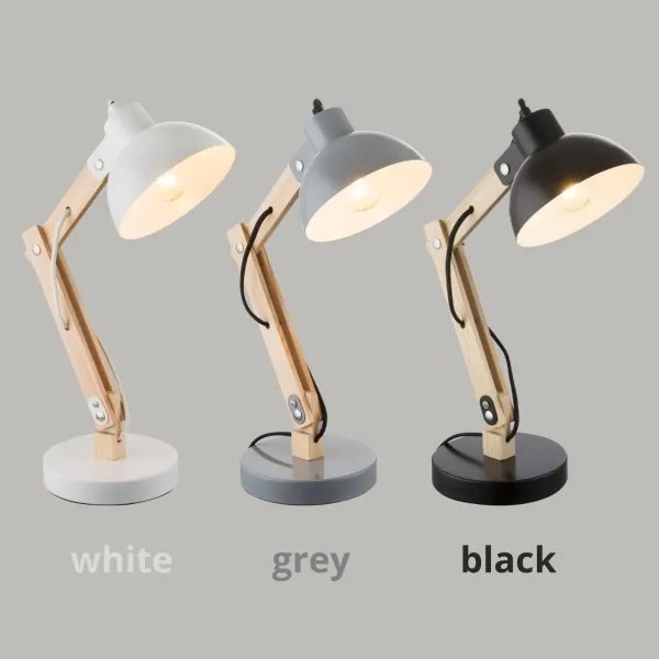 Brilagi - Lampă de masă FOCUS 1xE27/40W/230V, neagră