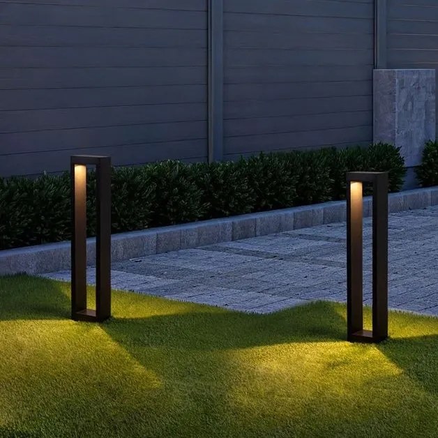 Stalp exterior LED 3000K IP65 DOLIX negru, H-60cm