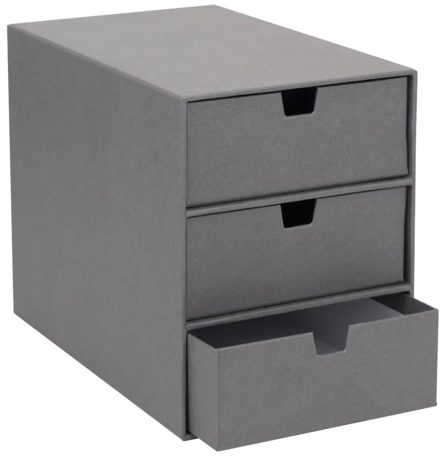 Cutie cu 3 sertare Bigso Box of Sweden Ingrid, gri