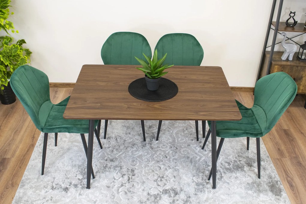 Masa de sufragerie cu blat in decor frasin WERONA 120x80