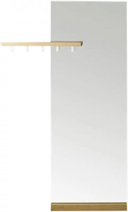 Oglinda dreptunghiulara maro din sticla si lemn 95x183 cm Shift Floor Coatrack Bolia