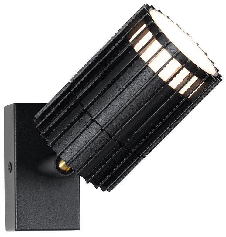 Proiector de plafon de design pentru exterior negru IP44 - Boris