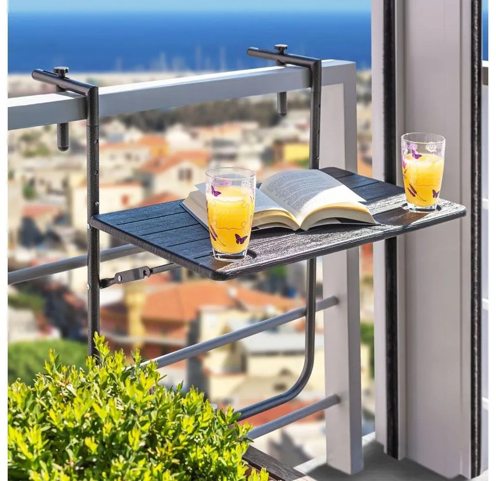 Masă balcon Unisource (negru) . 1116540