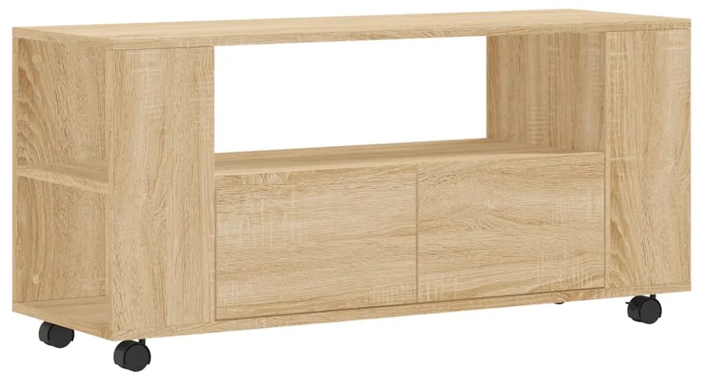 833745 vidaXL Comodă TV, stejar sonoma, 102x34,5x43 cm, lemn prelucrat